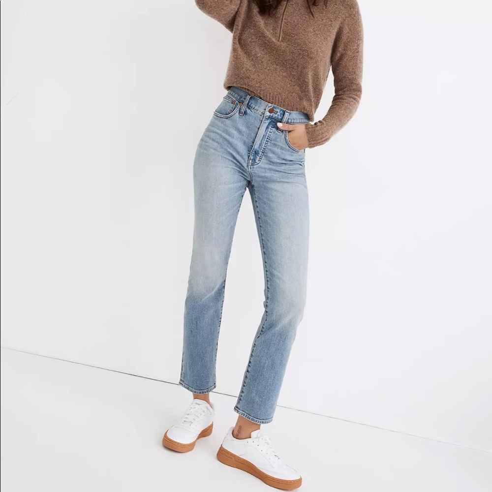 Madewell Slim Demi-Boot Jeans in Denis Wash - Picture 2 of 12